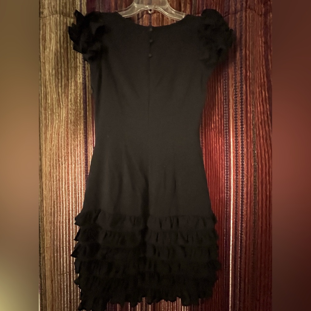 Catherine Malandrino black cocktail dress sz 2